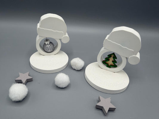 Weihnachts Deko Aufsteller „Santa-Halter“ – Handgemacht, für Dekoelemente oder Schokokugeln